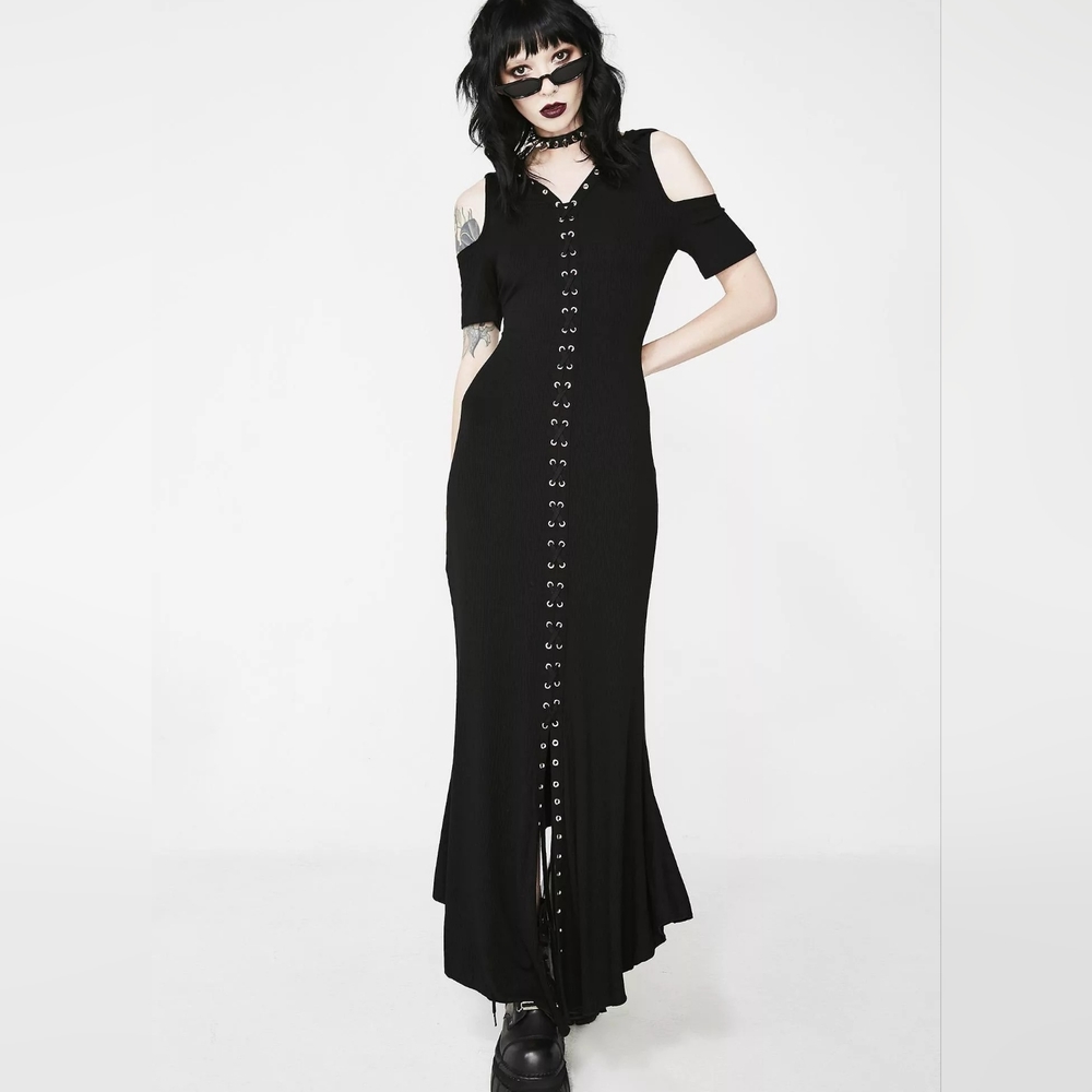 Killstar maxi hooded dress